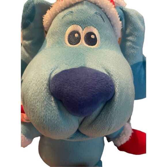 Nickelodeon Multicolor Blues Clues With Santa Hat Christmas Dog 15" - Picture 2 of 12